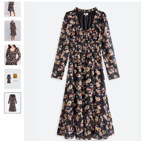 DIZZY LIZZY Long Sleeve Midi Dress Size S NEW WITH TAG! - Picture 6 of 7